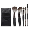 5-Piece Mini Makeup Brush Set — Travel-Friendly Soft Synthetic Bristles for Eyeshadow, Foundation, Blush, Concealer & Lip