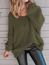 Women's Plus Size Cable Knit Sweater Solid Color Round Neck Long Sleeve Jumper for Fall & Winter