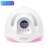 UV LED Nail Lamp 81-LED Dual Light (365/405nm) Nail Curing Lamp for Gel Polish Auto Sensor Nail Dryer for Home & Salon