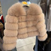 Women's White Faux Fox Fur Coat – Slim Plush Faux-Fur Winter Jacket