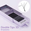 W-Shaped Bloom Premade Fan Lash Extensions 3D-8D Natural Soft Matte Black