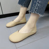 Women's PU Leather Slip-On Ballet Flats - Comfortable Loafers for Spring & Autumn