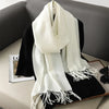 Women's Winter Scarf, Thick Cashmere-Look Pashmina Shawl with Tassels, Windproof Wrap, 175+ cm (69+ in) — 62 Colors