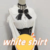 Kawaii Jirai Kei Lolita Y2K Japanese Style Blouse with Peter Pan Collar Long Sleeve Sweet Aesthetic Top for Women