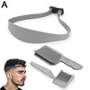 Adjustable Hairline & Neckline Trimming Guide Set – DIY Haircut Template with Silicone Headband & Clipper Comb