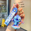 Lilo & Stitch Silicone Keychain Pendant - Cartoon Key Ring for Car, Phone & Bag (4–6 cm / 1.6–2.4 in)