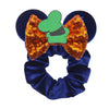 Disney Mouse Ears Sequin Velvet Bow Elastic Headband 4 in (10 cm) – Women's & Girls Party Hair Accessory