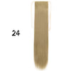 Wrap-Around Clip-In Ponytail Hair Extension 22-34 in (56-86 cm) Long Straight Heat-Resistant Synthetic Blonde Brown