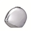 Mirror Finish Acrylic Egg-Shaped Shell Clutch Bag, Evening Party Handbag with Metal Frame