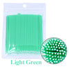 100-Pack Eyelash Microbrushes – Disposable Lash Extension Cotton Swabs for Precise Makeup Application & Cleaning