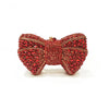 Rhinestone Evening Clutch with Bow - Multi-Color Bridal Wedding Party Handbag
