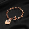 316L Stainless Steel Gold Starfish, Moon & Star Charm Bracelet for Women - Trendy Wrist Chain Gift