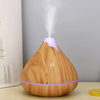 350ml (11.8 oz) Wood Grain Ultrasonic Essential Oil Diffuser & Humidifier, USB, Remote Control, 7-Color LED