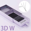 W-Shape Premade Fan Eyelash Extensions 3D-8D, Natural Soft Bloom Effect, 1–1.5 cm (0.4–0.6 in), 12 Rows/Tray