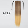 Wrap-Around Clip-In Ponytail Hair Extension 22-34 in (56-86 cm) Long Straight Heat-Resistant Synthetic Blonde Brown