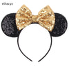 Disney Minnie Sequin Ear Headband with Polka Dot Bow, Girls & Women Party Hairband, Kids DIY Hair Accessory