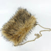 Luxury Faux Fur Crossbody Bag for Women – Large Plush Shoulder & Chain Clutch