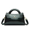 Alligator-Embossed PU Leather Shoulder and Crossbody Clutch Small Women's Handbag