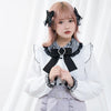 Kawaii Jirai Kei Lolita Y2K Japanese Style Peter Pan Collar Blouse Long Sleeve Sweet Bow Casual Aesthetic Top