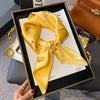 Luxury Square Silk-Feel Scarf 70 x 70 cm (27.6 x 27.6 in) Korean Fashion Floral Bandana Kerchief Wrap