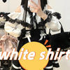 Kawaii Jirai Kei Lolita Y2K Japanese Style Peter Pan Collar Blouse Long Sleeve Sweet Bow Casual Aesthetic Top