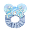 Disney Mouse Ears Sequin Velvet Bow Elastic Headband 4 in (10 cm) – Women's & Girls Party Hair Accessory
