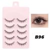 5 Pairs Manga Wispy Strip Lashes Soft Natural Long False Eyelashes for Anime Makeup