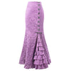 Vintage Gothic High-Waisted Mermaid Fish Tail Long Skirt for Women – Punk Festival & Party Wear