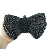 Rhinestone Evening Clutch with Bow - Multi-Color Bridal Wedding Party Handbag