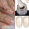 15ml (0.5 fl oz) Quick Extension Gel Nail Polish Nude Milk White Builder Hard Gel Varnish UV/LED