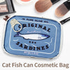 Canned Sardines Women Travel Cosmetic Bag Cute Toiletry Bag Creative Portable Fashion Zipper Multi-function for Weekend Vacation