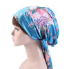 Satin Night Cap with Bow – Long-Tail Hair Bonnet & Chemo Headscarf Wrap for Women