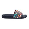 Women's Letter Print Beach Slippers, Flat PVC Casual Slides
