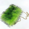 Luxury Faux Fur Crossbody Bag for Women – Large Plush Shoulder & Chain Clutch