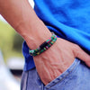 Men's Bohemian Rope Bracelet Braided Magnetic Clasp Survival Pulsera for Beach and Adventure
