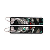 Anime Embroidered Keychain Double-Sided Key Fob 3 x 13 cm (1.2 x 5.1 in) for Backpacks Cars Motorcycles Gift