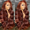 Body Wave 13x4 Lace Front Synthetic Wig - Heat Resistant 320°F, Natural Look, Adjustable Cap
