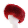 Faux Fox Fur Winter Headband - Soft Warm Ear Warmer Hair Band for Women & Men