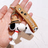 Snoopy Cute Doll Keychain Silicone Car Couple Key Pendant Bag Small Pendant Creative Keychain