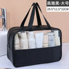 Waterproof Transparent PVC Makeup Bag - Large Travel Cosmetic Organizer with Zipper, 11.8in (30cm)