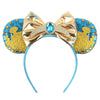 Disney Lilo & Stitch Mickey Mouse Ears Headband, Sequined 5-inch (12.7 cm) Bow Hairband for Women, Girls & Kids