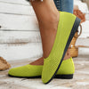 Women's Knitted Slip-On Ballet Flats – Breathable Round-Toe Casual Loafers
