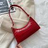 Women's Patent PU Leather Shoulder Bag - Korean Style Hobo Zipper Handbag for Everyday Commuting