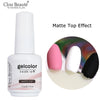 15ml (0.5 fl oz) Gel Nail Polish – HEMA/TPO-Free Semi-Permanent UV/LED No-Wipe Top Coat Nail Art