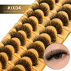 3D Faux Mink Wispy Cat-Eye False Eyelashes – 10 Pairs, Layered Natural-Look Lashes (15–20 mm / 0.59–0.79 in)