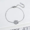 Adjustable Stainless Steel Five-Flower Clover Bracelet for Women Gold Rose Gold Silver