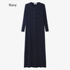 Women's Ribbed Cotton-Spandex Maxi Dress – V-Neck Button Front, Ankle-Length Casual Summer Dress