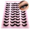20 Pairs 3D Mink-Effect False Eyelashes Natural Long Full Strip Lashes (10–15 mm / 0.4–0.6 in) DIY Makeup Kit