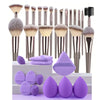 Professional 3-20 Piece Makeup Brush Set – Soft Fluffy Foundation Eyeshadow Concealer Blending Kabuki Brushes for Women