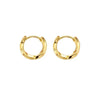 Minimalist Gold-Plated Circle Hoop Earrings for Women — Classic Geometric Fashion Jewelry
